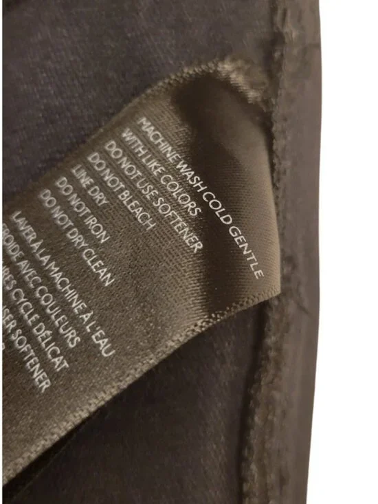 PILCRO Anthropologie Izzie Relaxed Pull-On BlackBarrel Pants Faux Leather Size M - Picture 10 of 13